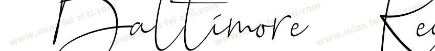 Baltimore Regular字体转换